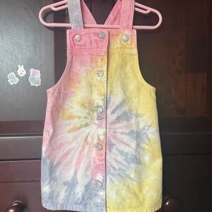 Gap Kids Tie-Dye Overall Dress